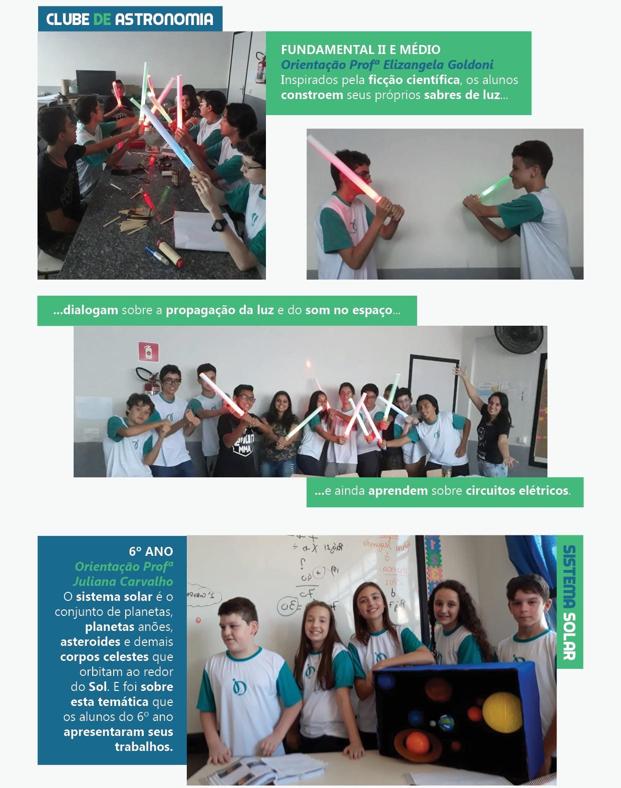 Confira os projetos desenvolvidos com os alunos